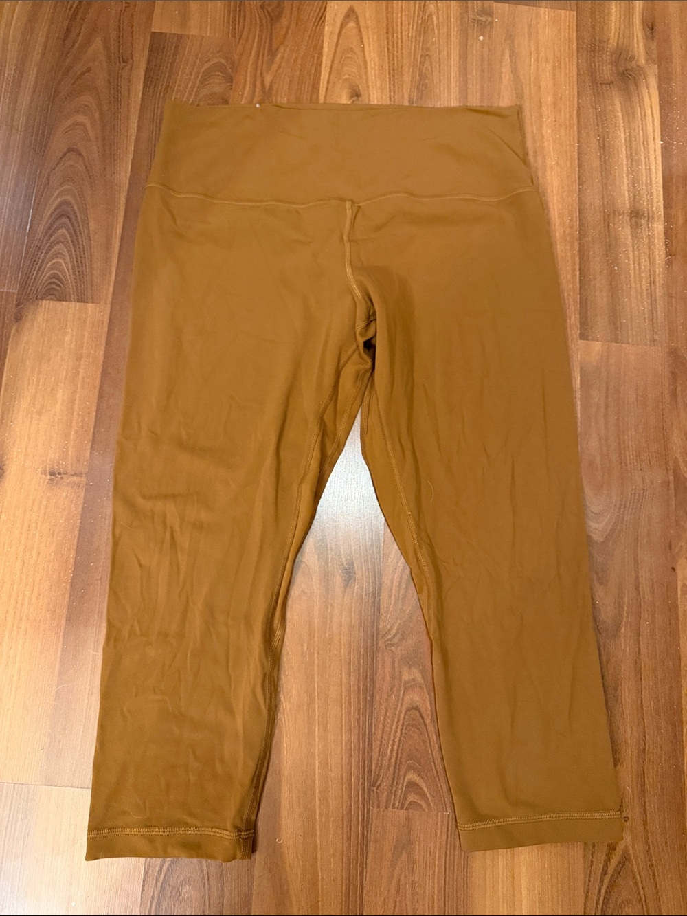 lululemon athletica Women's Cropped Leggings in Brown/copper size 14 align